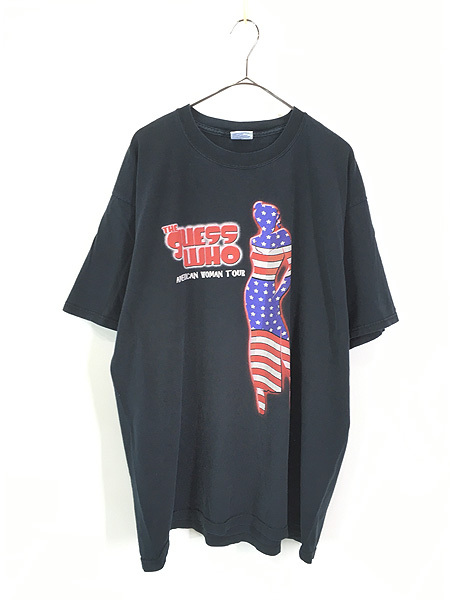 古着 00s USA製 The Guess Who 「American Woman」 ツアー ロック バンド Tシャツ XL 古着