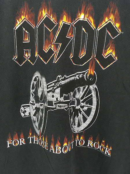 古着 00s AC/DC 「For Those About to Rock」 ヘヴィ メタル ロック バンド Tシャツ L 古着_画像2