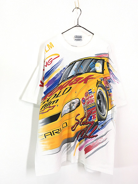 古着 90-00s Sterling Marlin レーシング オールオーバー Tシャツ XL 古着