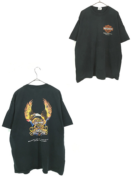 古着 HARLEY DAVIDSON T 「Mexico」 シールド イーグル シャツ XL 古着_画像1