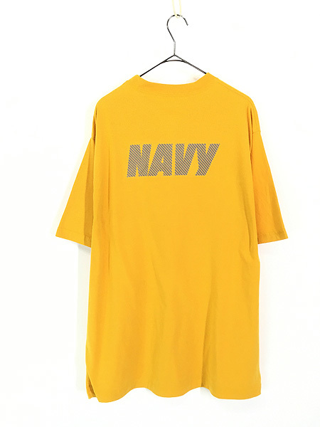 古着 USA製 US NAVY 両面 リフレクター ミリタリー トレーニング Tシャツ XL 古着_画像3