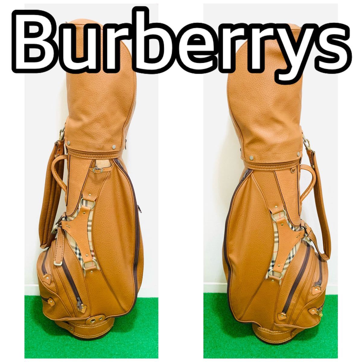 Y5266 【希少】Burberrys バーバリー キャディバッグ ゴルフバッグ