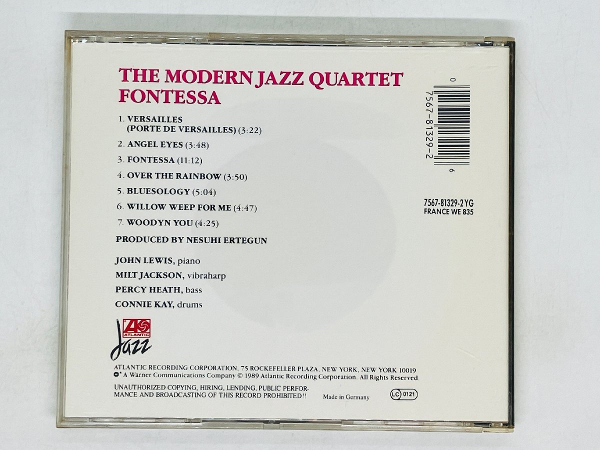 即決CD 独盤 THE MODERN JAZZ QUARTET / FONTESSA / VERSAILLES , ANGEL EYES / アルバム Germany L06_画像2