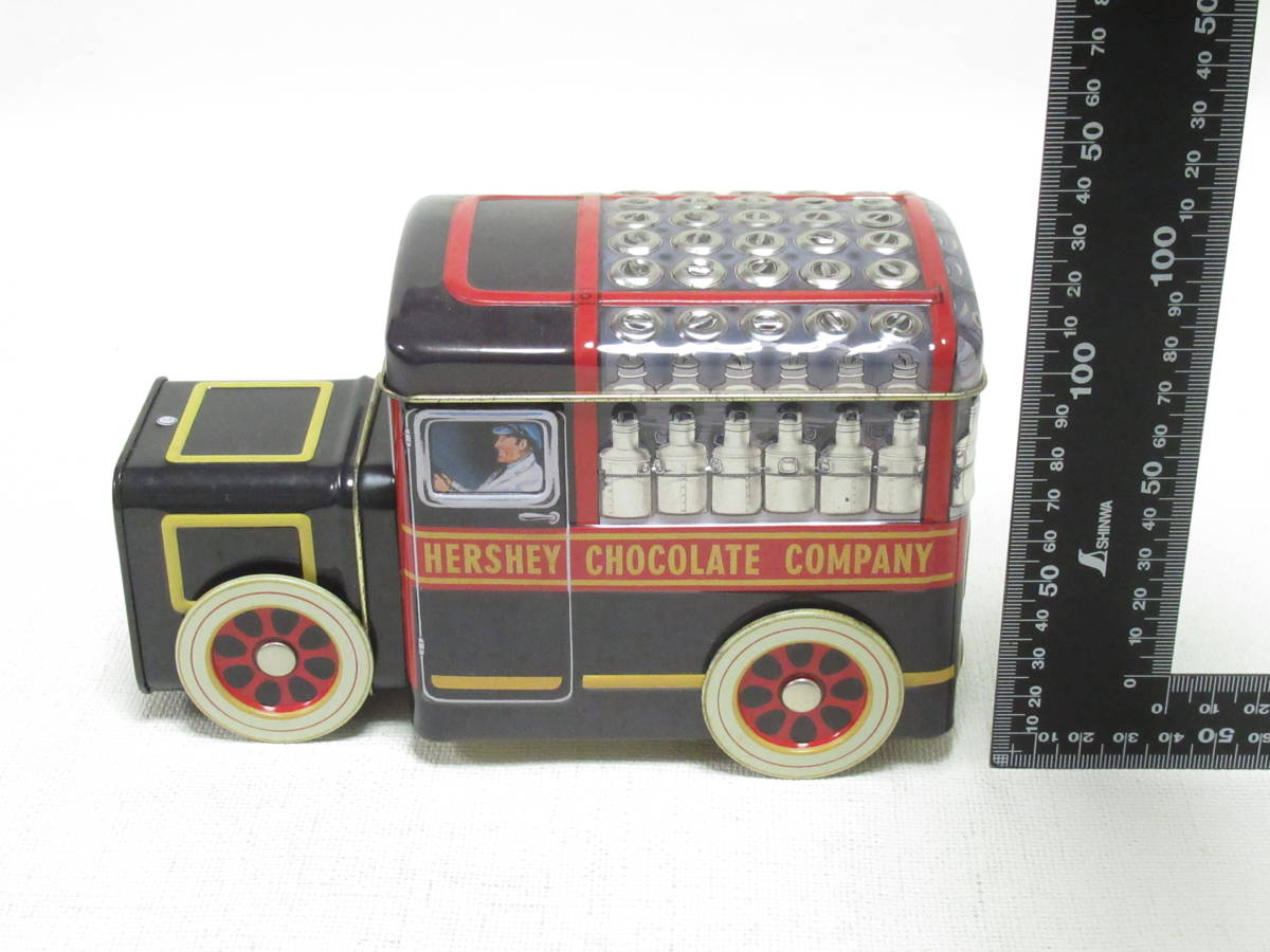 ハーシー チョコレート 車の形の空き缶 ミルクトラック/Hershey's Vehicle Series Canister #1 Milk Truck/Tin/お菓子の缶の画像2