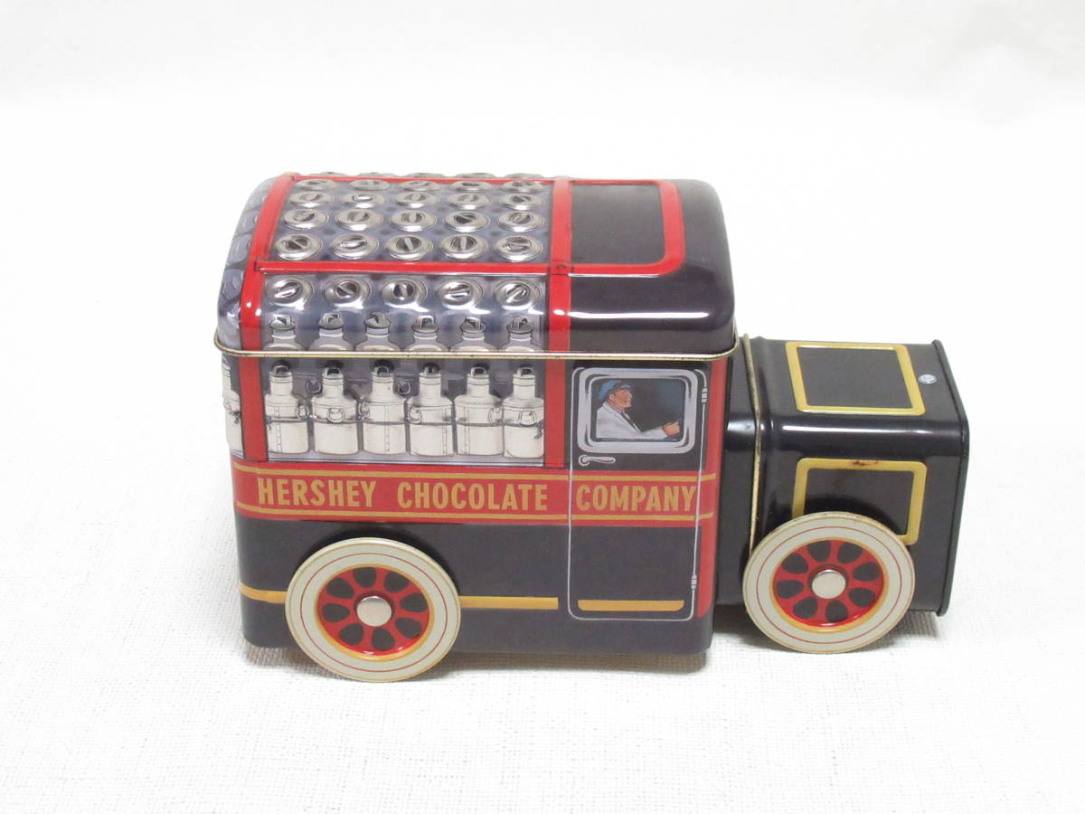 ハーシー チョコレート 車の形の空き缶 ミルクトラック/Hershey's Vehicle Series Canister #1 Milk Truck/Tin/お菓子の缶の画像4