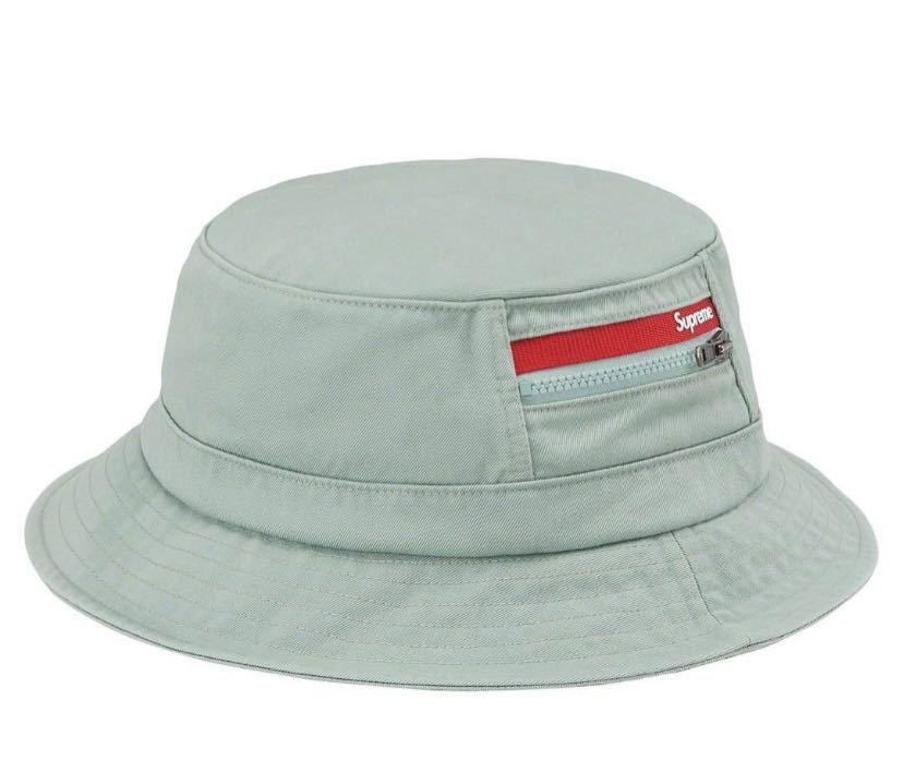 Supreme Zip Pocket Crusher ミント S/M シュプリーム BOX LOGO ボックスロゴ バケハ バケットハット