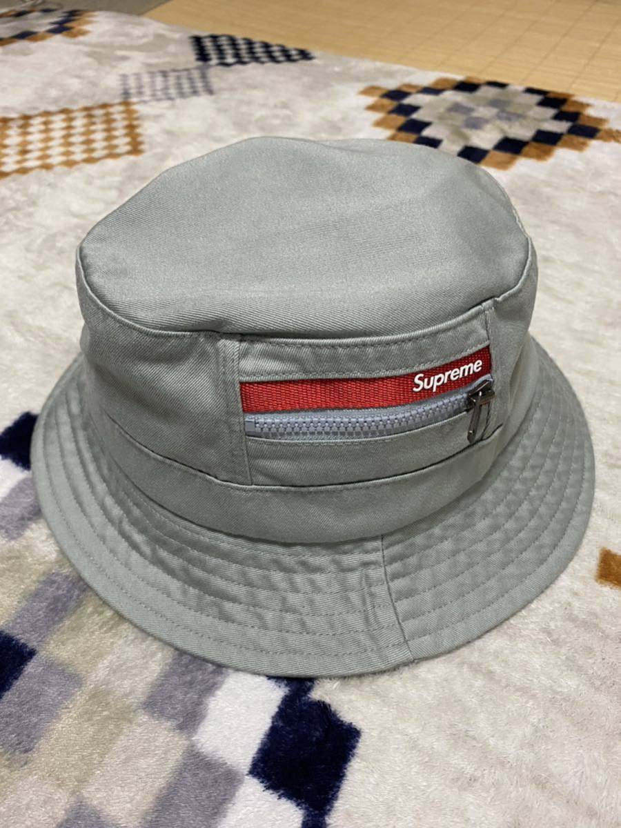 Supreme Zip Pocket Crusher ミント S/M シュプリーム BOX LOGO ボックスロゴ バケハ バケットハット