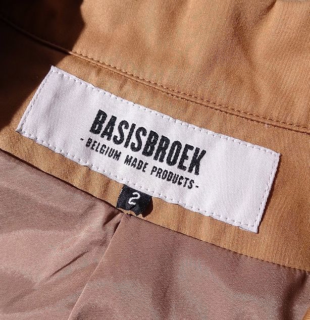 BASISBROEK バージスブルック ショート ジャケット ダブルポケット コットン ワーク ベルギー製 メンズ オーバーサイズ (2) ●o-443_画像7