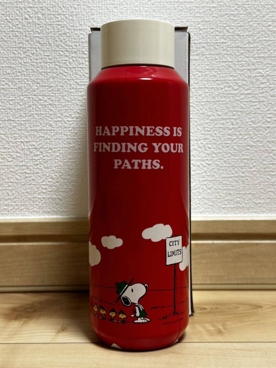 スターバックス STARBUCKS x PEANUTS コラボ ステンレスボトル レッド