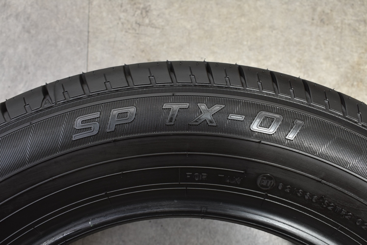 【2023年製 イボ・ライン付き】ダンロップ SP TX-01 185/65R15 サマータイヤ 4本 ハイヤー ジャパンタクシー アクア フィット フリード_画像4