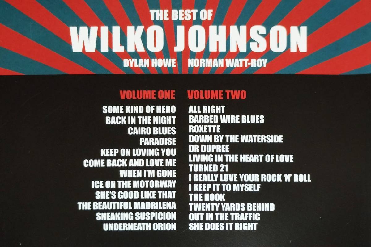 ♪2枚組♪Wilko Johnson (ウィルコ・ジョンソン) The Best Of Wilko Johnson♪_画像4