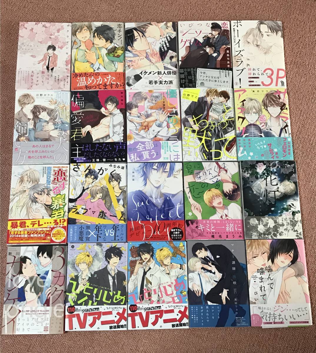 BL★25冊セット★特典付・サイン本・缶バッジ・アクリルキーホルダー・ペーパートイ★高永ひなこ ぴい 楔ケリ 上田にく 高城リョウ …　