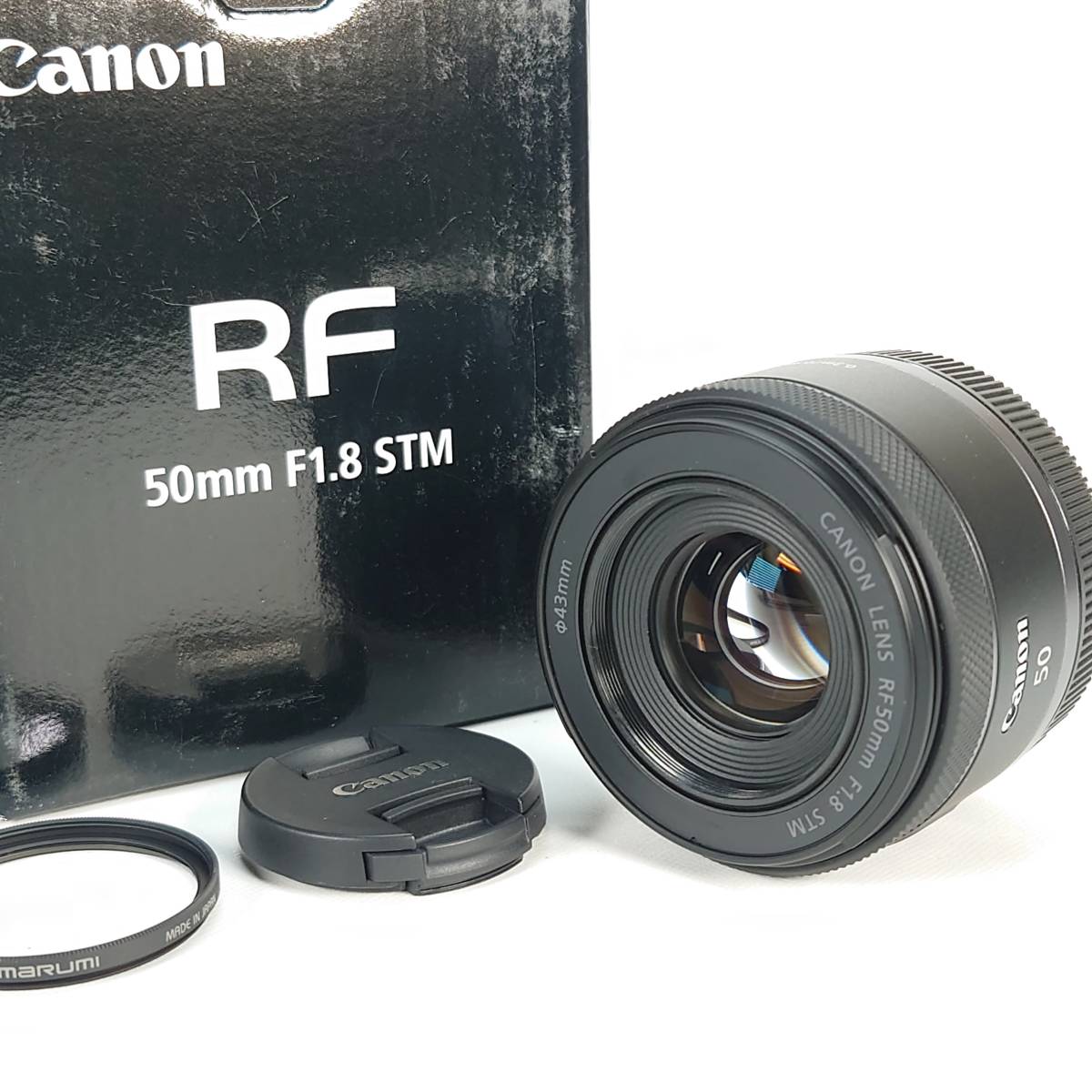 美品 Canon RF 50mm F1.8 STM 元箱付き メーカー保証期間内 単焦点 標準レンズ キヤノン_画像1