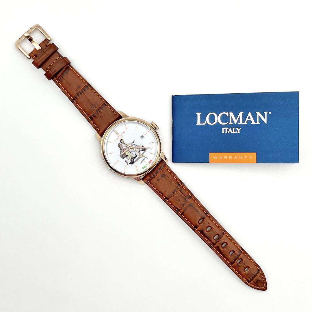 最低価格の 【世界限定200本】ロックマン　LOCMAN　メンズ　時計　腕時計　自動巻き AT レザー　ロマンティコ　デイト　カレンダー  3針＋カレンダー