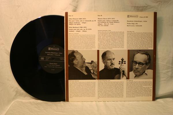 中古LP「Albert Roussel/Willy Burkhard/Maurice Ravel」ハンスハインツ・シュネーベルガー/ヴァルター・ケーギ/ロルフ・ルーザー 瑞盤_画像3