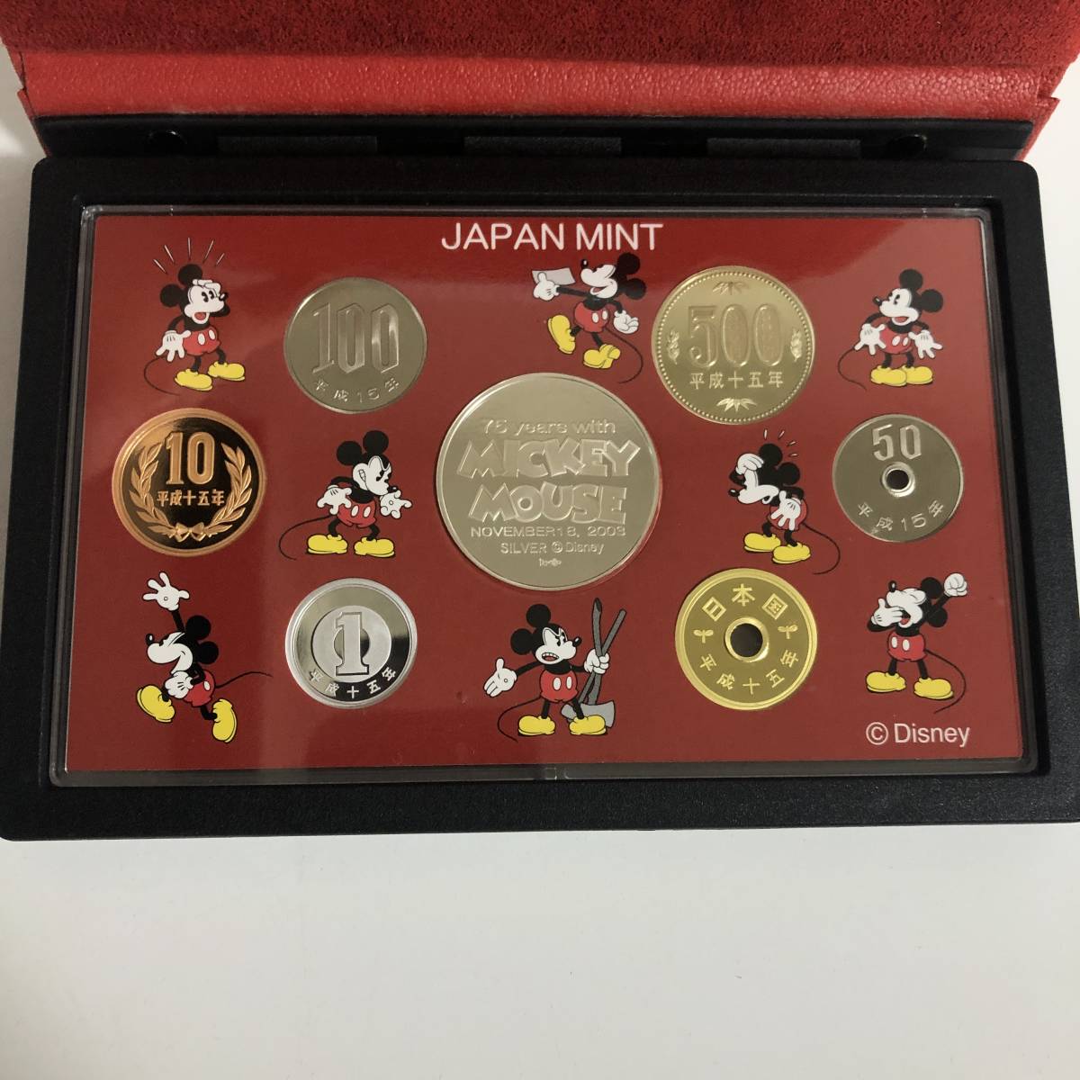 ディズニー ミッキーマウス 2003年 プルーフ貨幣セット 記念硬貨