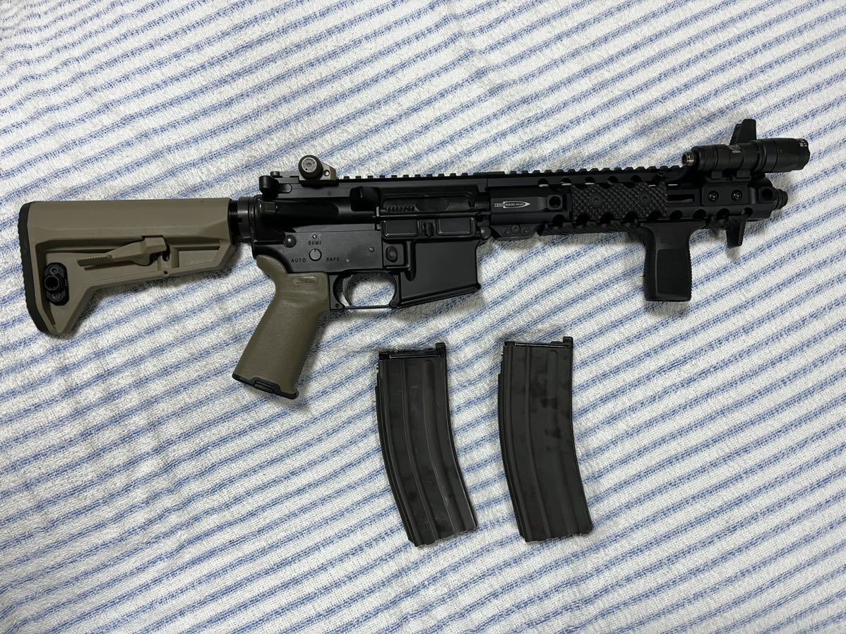 ガスブロ GHK M4 CQBサイズ CO2マガジン2本 PTS CENTURION ARMS MAGPUL