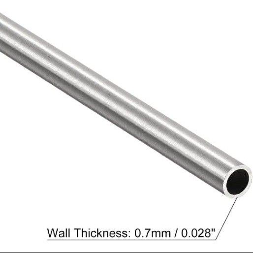 【未使用】304ステンレス鋼キャピラリーチューブ 外径6㎜x 0.7㎜壁厚さ　250㎜長さ　2本セット　DIY  材料　資材　