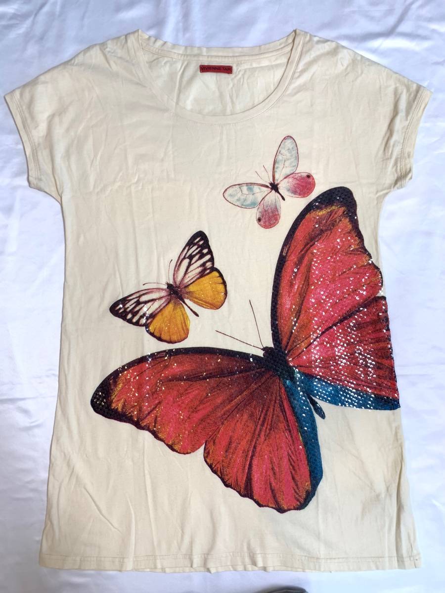 新しい季節 Vivienne tops ヴィヴィアンタム 蝶々 チュニック トップス