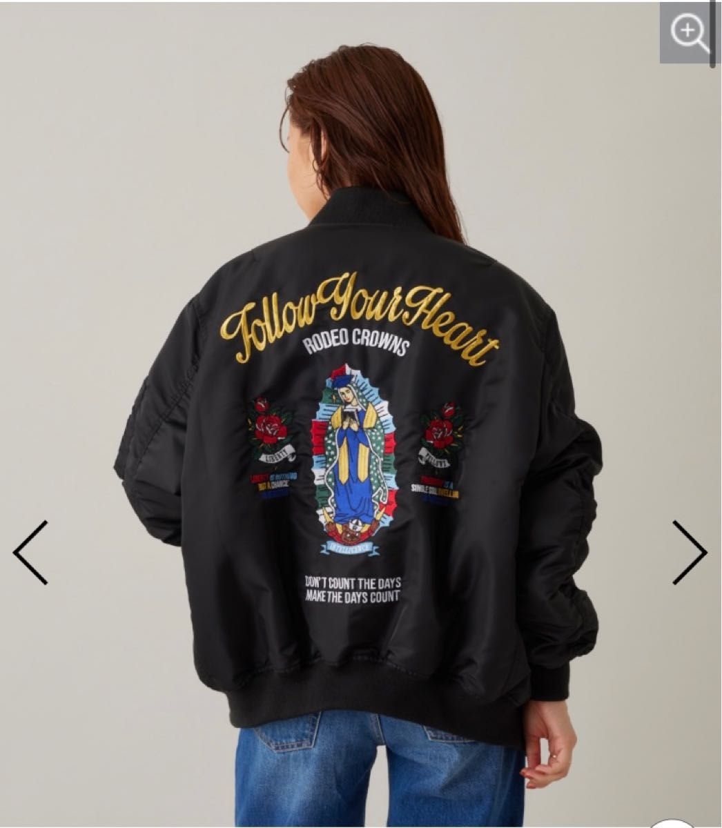 レア Rodeo crowns ロデオクラウンズ Virgin Mary College MA-1 レア Rodeo crowns ロデオクラウンズ Virgin Mary College MA-1
