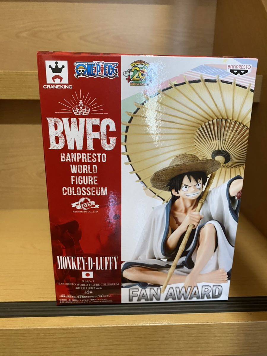 未開封 ワンピース ルフィbwfc 造形王 侍 傘 フィギュア WORLD COLOSSEUM FIGURE 728_画像1