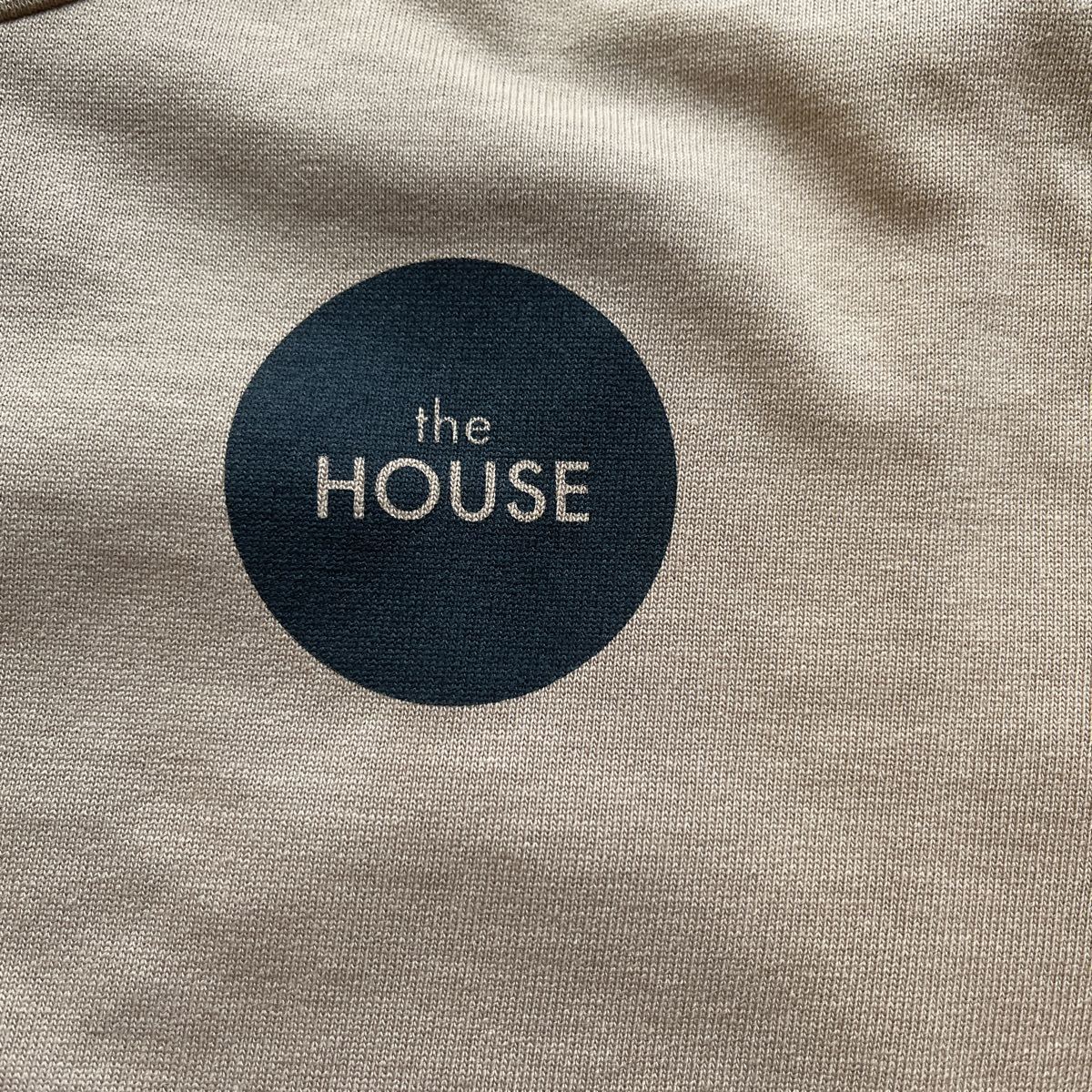 送料無料the HOUSEザ.ハウス限定MENS上質コットン100%Tシャツ吸水速乾柔らか通気性STRETCHシンプルDesign beige(半額以下5)新品