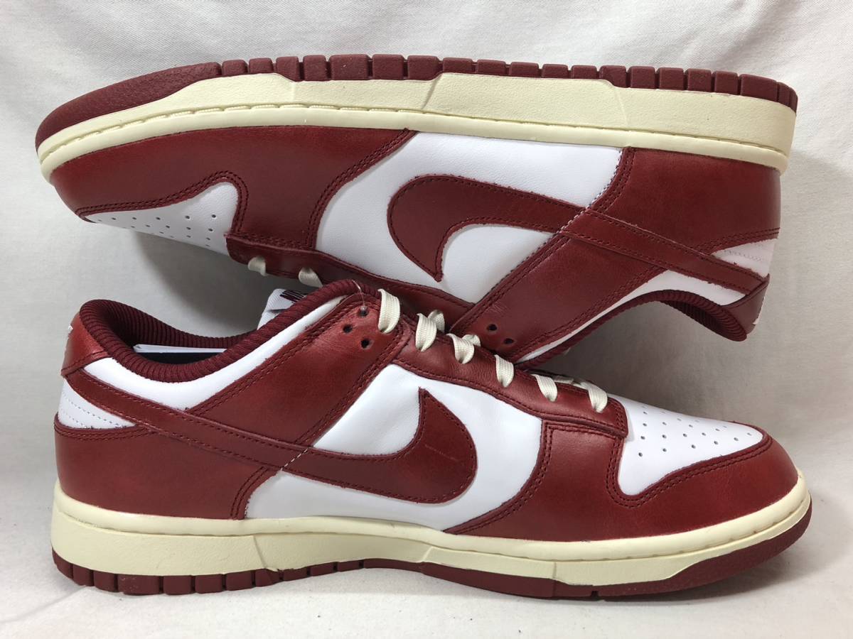 ■未使用 Nike WMNS Dunk Low PRM Team Red White ナイキ ウィメンズ ダンク ロー チームレッド ホワイト FJ4555-100 メンズ28.5cm●230723_画像4