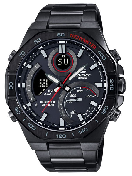  Casio CASIO Edifice EDIFICE Bluetooth installing solar chronograph smart phone link model wristwatch ECB-950DC-1ADF