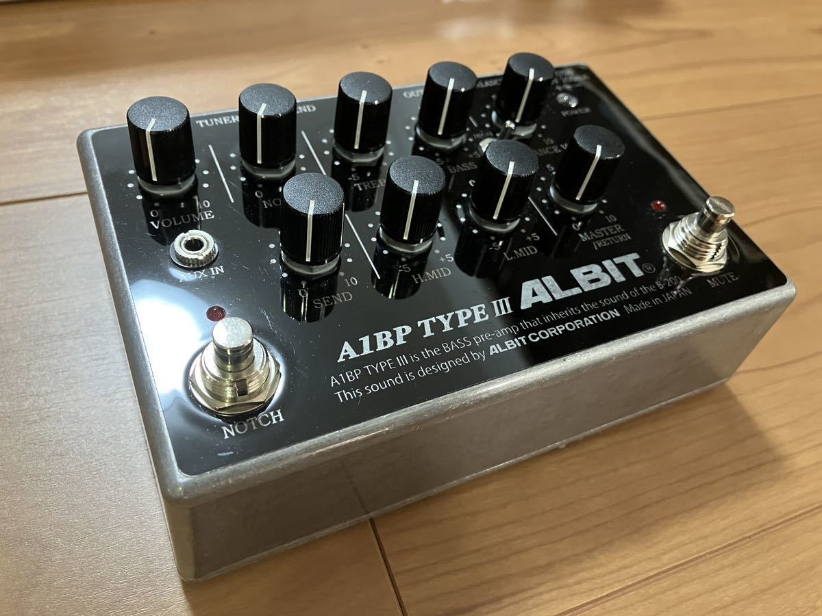 アルビット ALBIT A1BP TYPE3 ベースエフェクター DI プリアンプ 日本