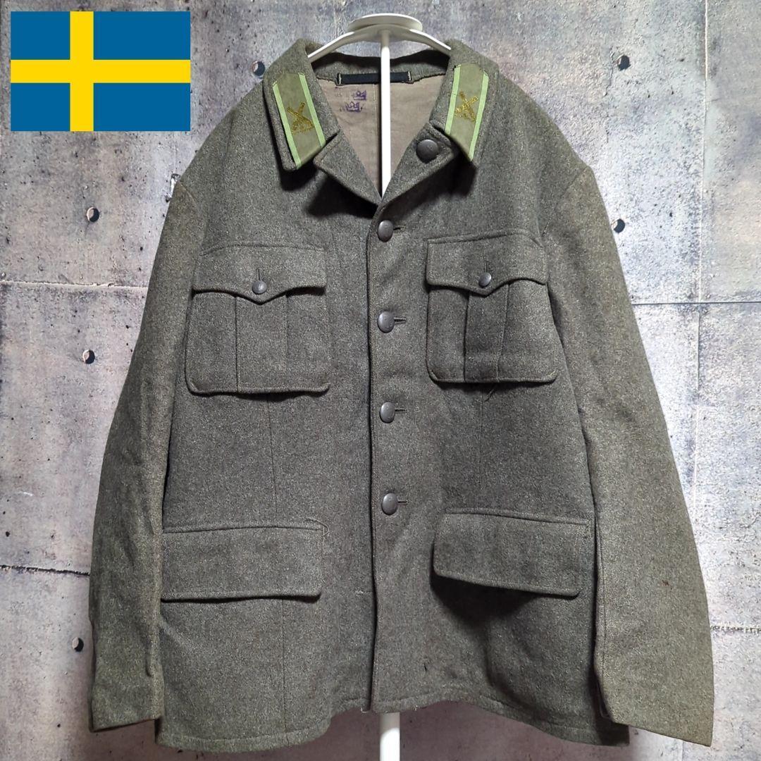 美品 実物 USED スウェーデン軍 M-39 ヴィンテージ ウールジャケット ミリタリー コート ジャケット アウター
