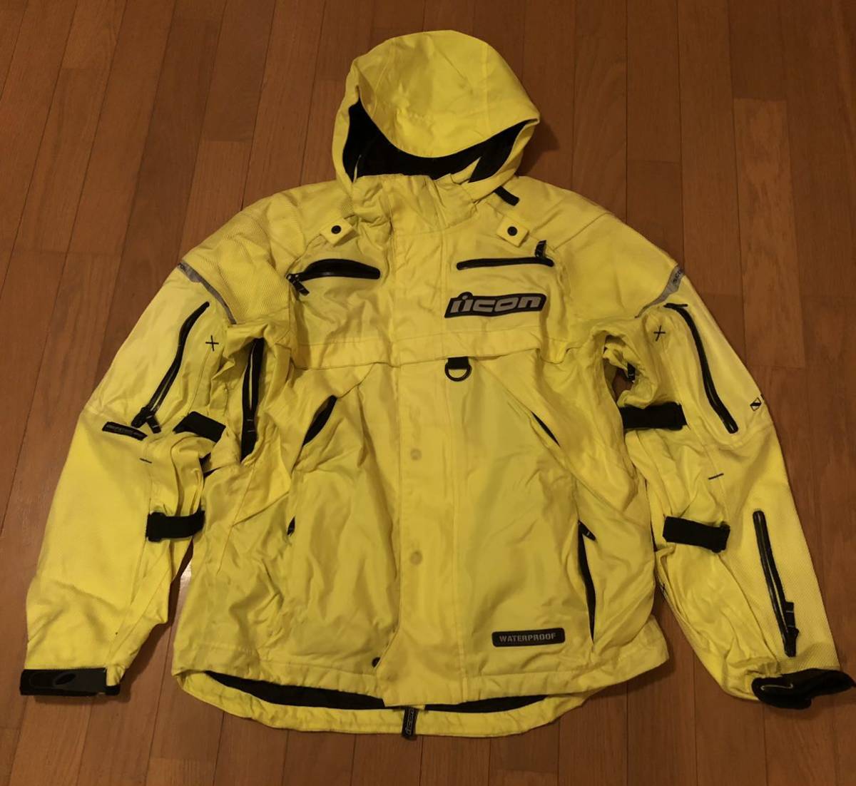 アイコン ICON Patrol jacket Lサイズ　PATROL weather riding gear 中古 ライダースジャケット