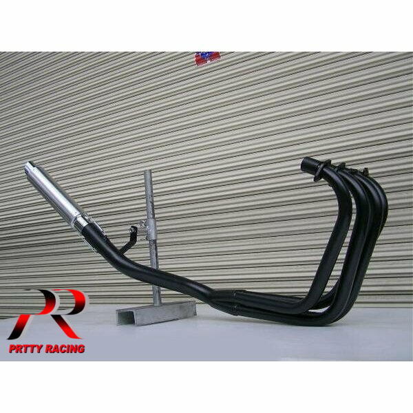 プリティー KAWASAKI ゼファー400/χ 4-1管 50.8π ALサイレンサー タイプ3 マフラー ブラック
