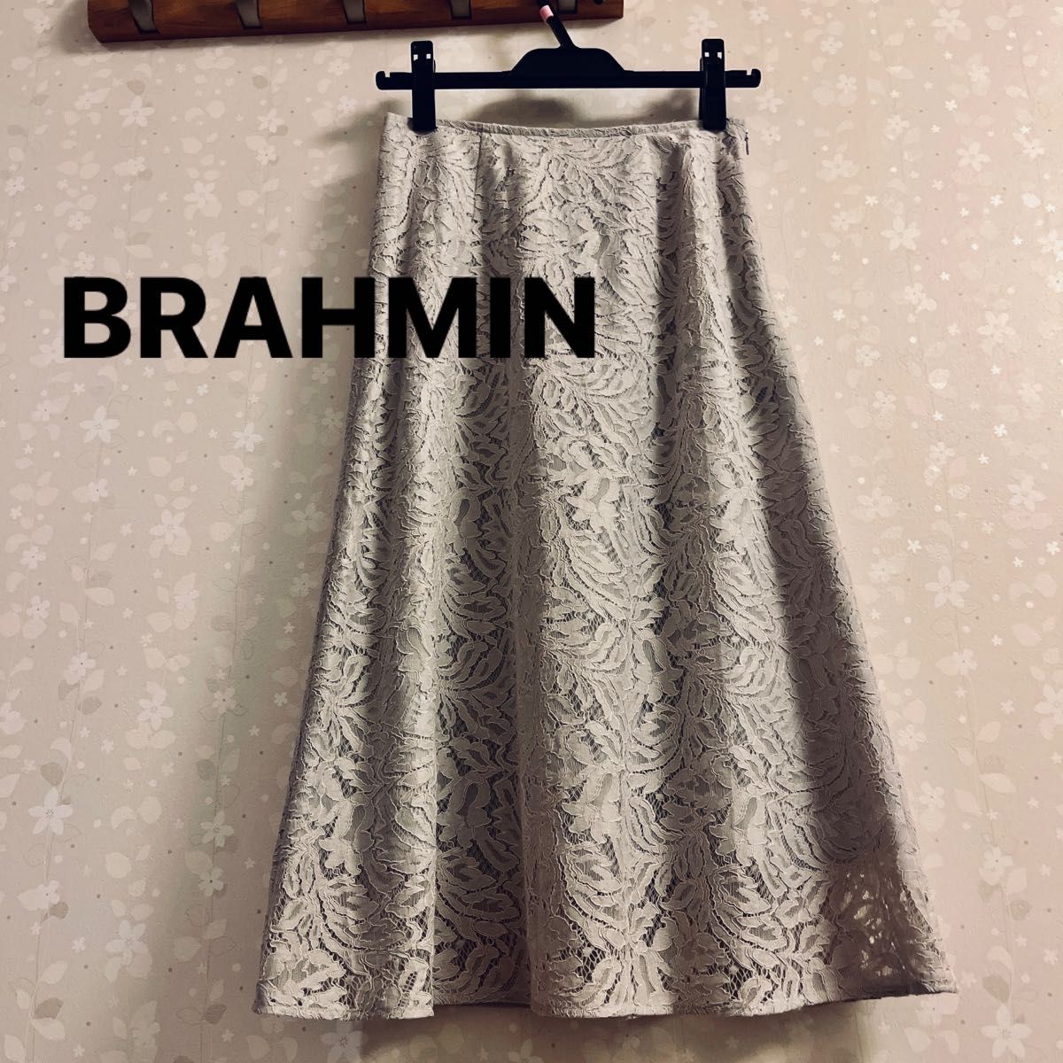 BRAHMIN  ブラーミン　繊細な総レースのスカート【美品】