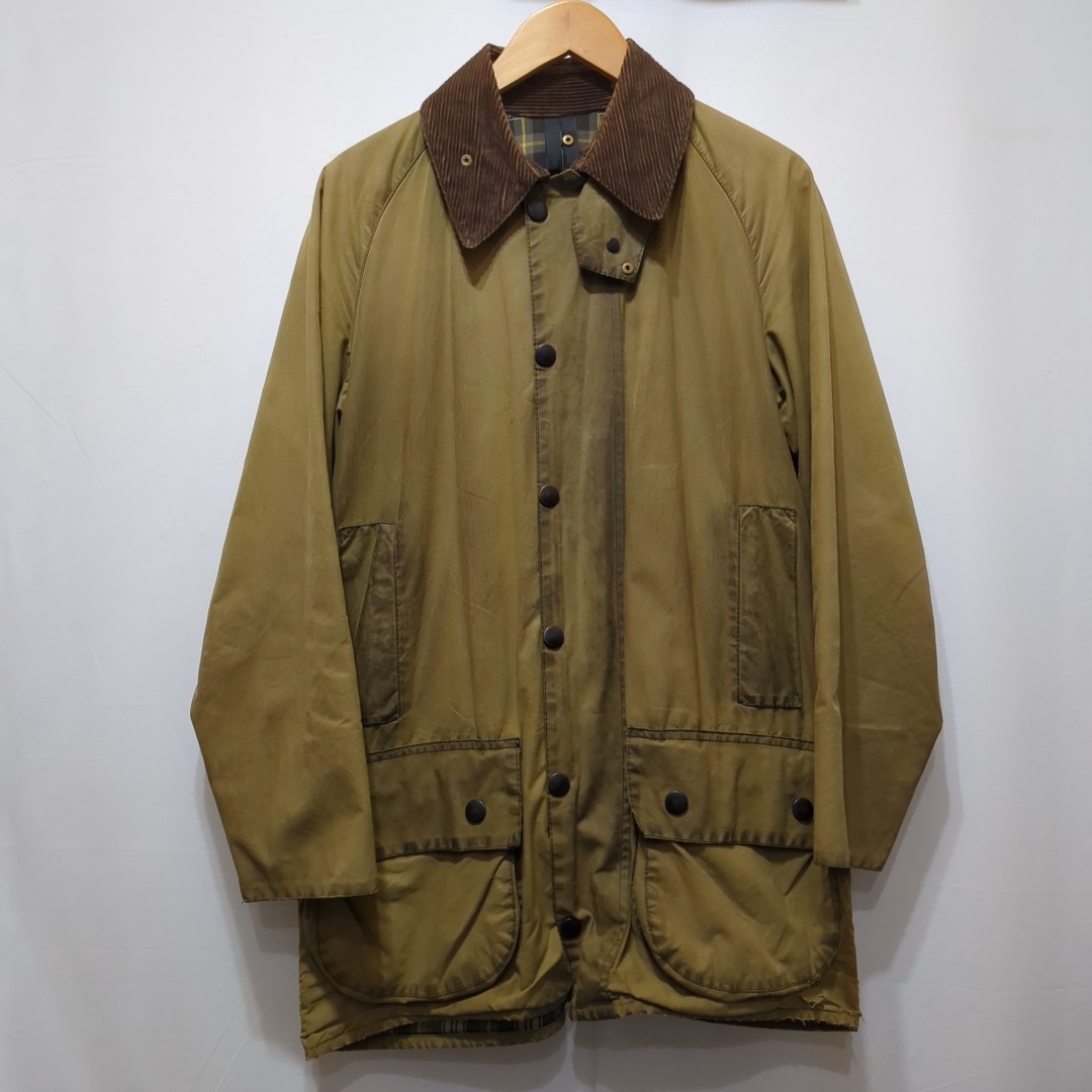 97年製 Barbour バブアー ビューフォート BEAUFORT メンズ c38 M相当 オイルドジャケット 英国製 オリーブ ヴィンテージ ビンテージ