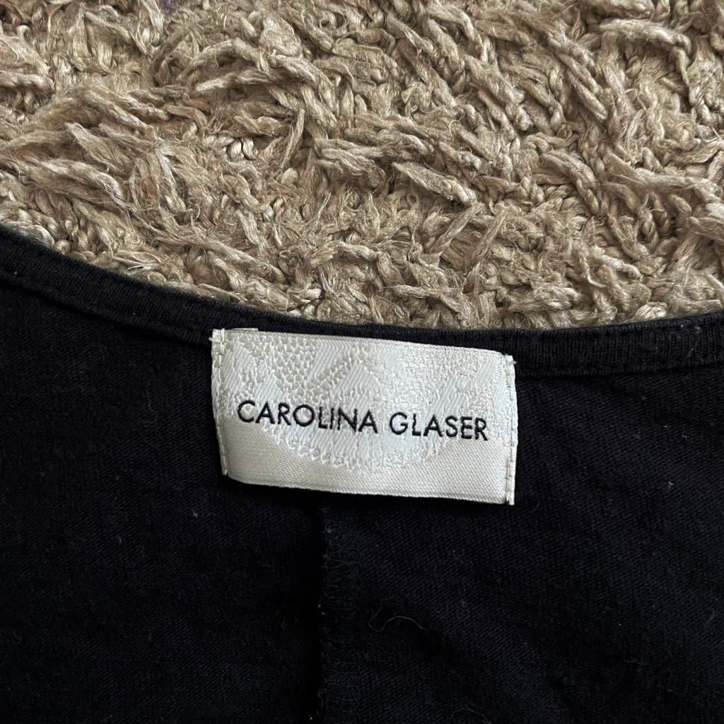 カロリナグレイサー Tシャツ 定価12000円 黒 CAROLINA GLASER ビームス BEAMS 半袖 カットソーの画像2