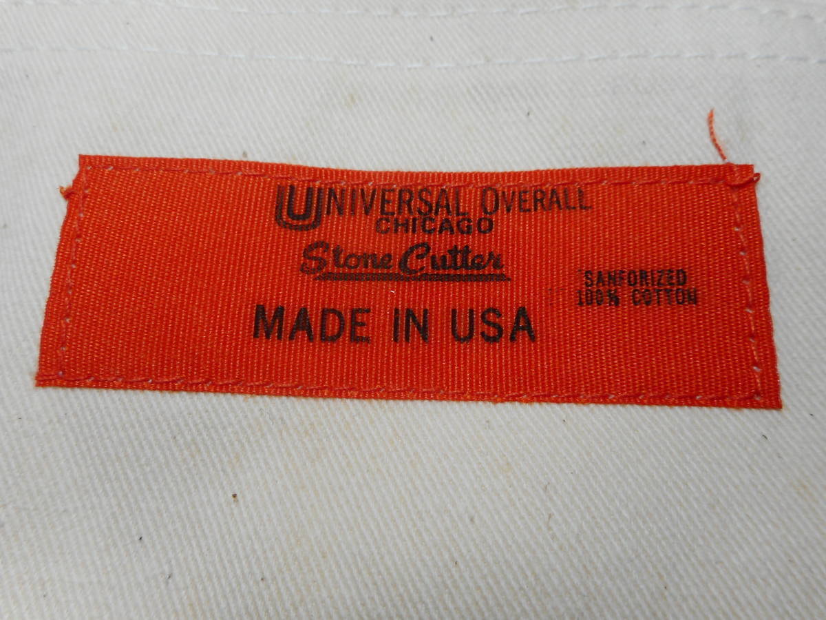 UNIVERSAL OVERALL universal work pants painter's pants Made in USA dead stock W29 L34 Cotton100% three needle 016