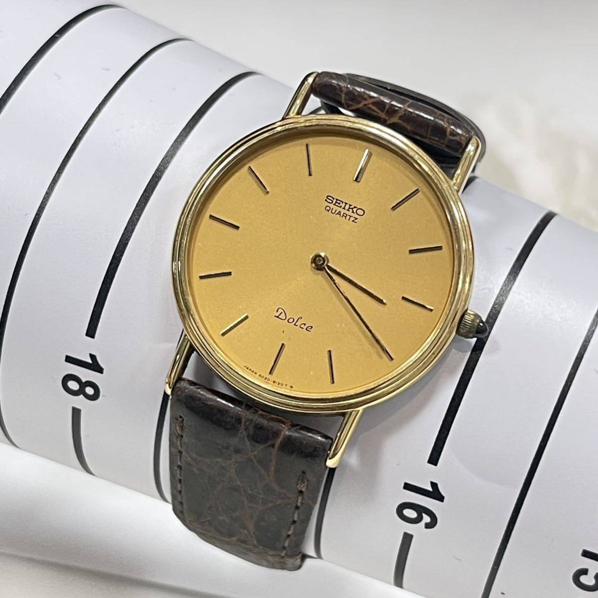 お手頃価格 6020-8100 ステンレス Dolce】14K 14金◇【SEIKO セイコー