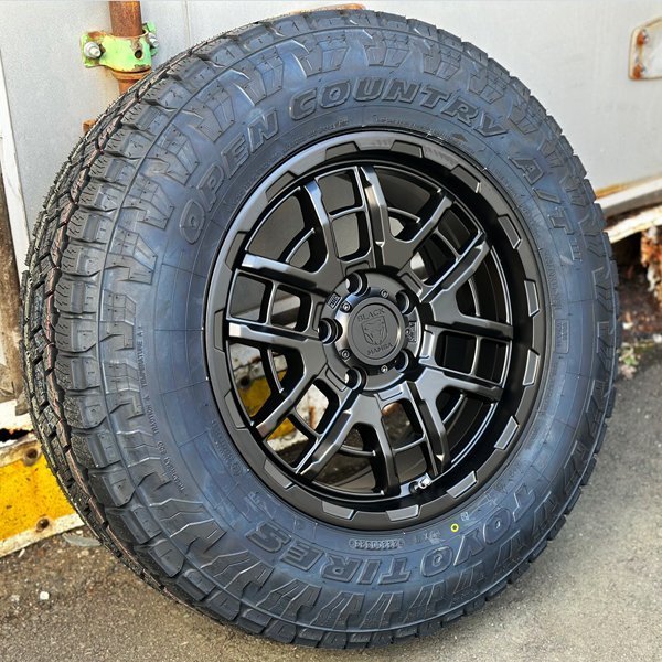 デリカD5 RAV4 CX5 新品 16インチ タイヤホイールセット 4本 トーヨー オープンカントリー AT3 215/70R16 ブラックレター_画像3