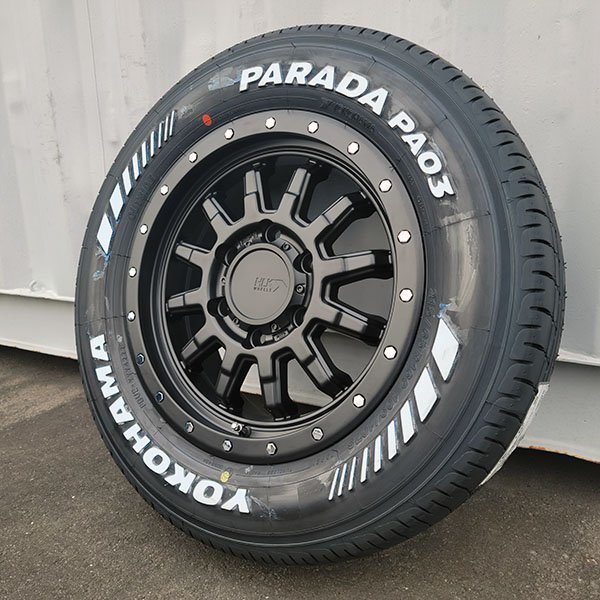 最短翌日発送!! 車検対応 ハイエース 200系 レジアスエース 16インチ タイヤ ホイール 4本 セット ヨコハマ パラダ PA03 ホワイトレター_画像2