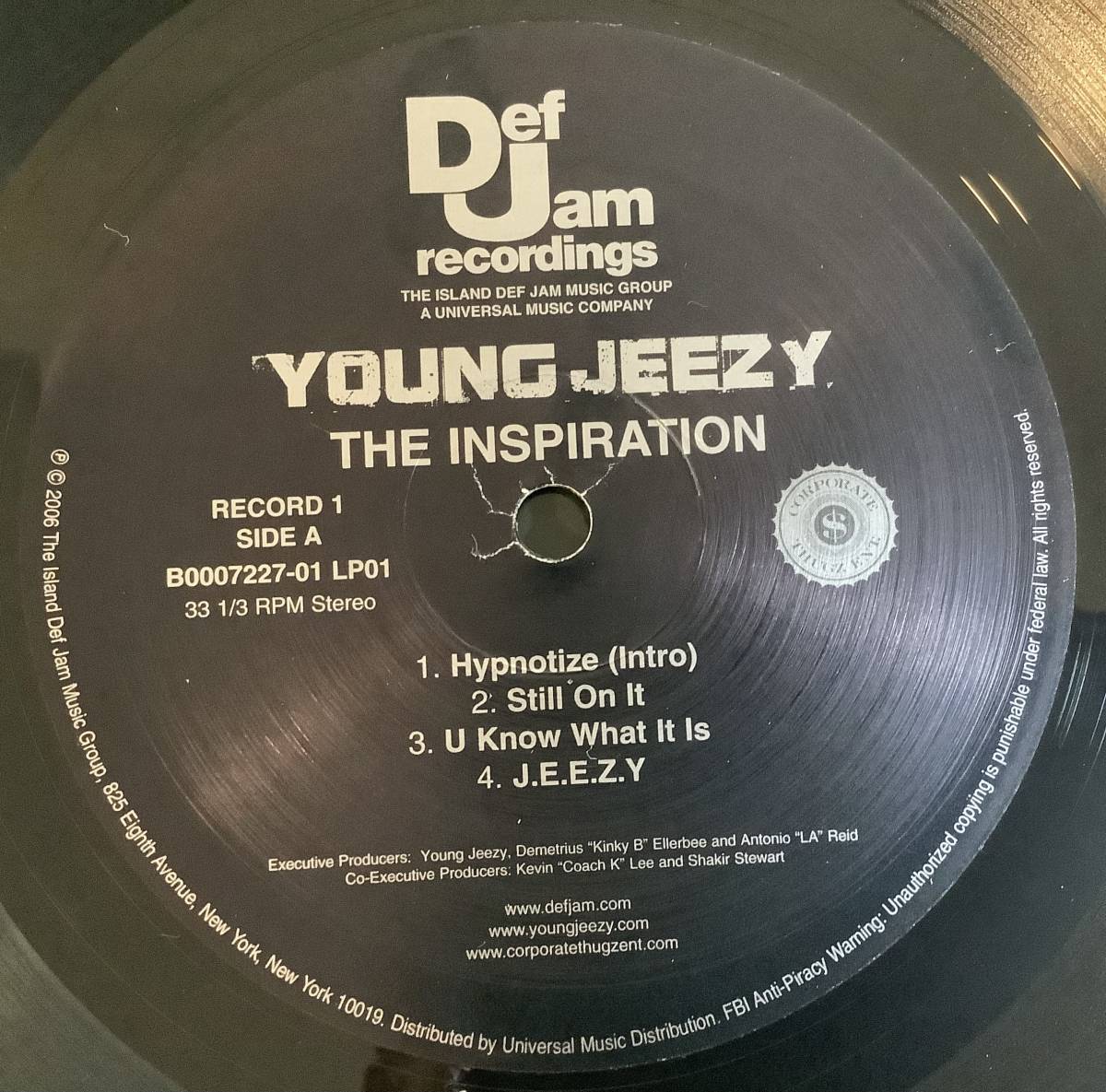 【送料込】【2006 US Original】Young Jeezy - The Inspiration 2LP_画像5