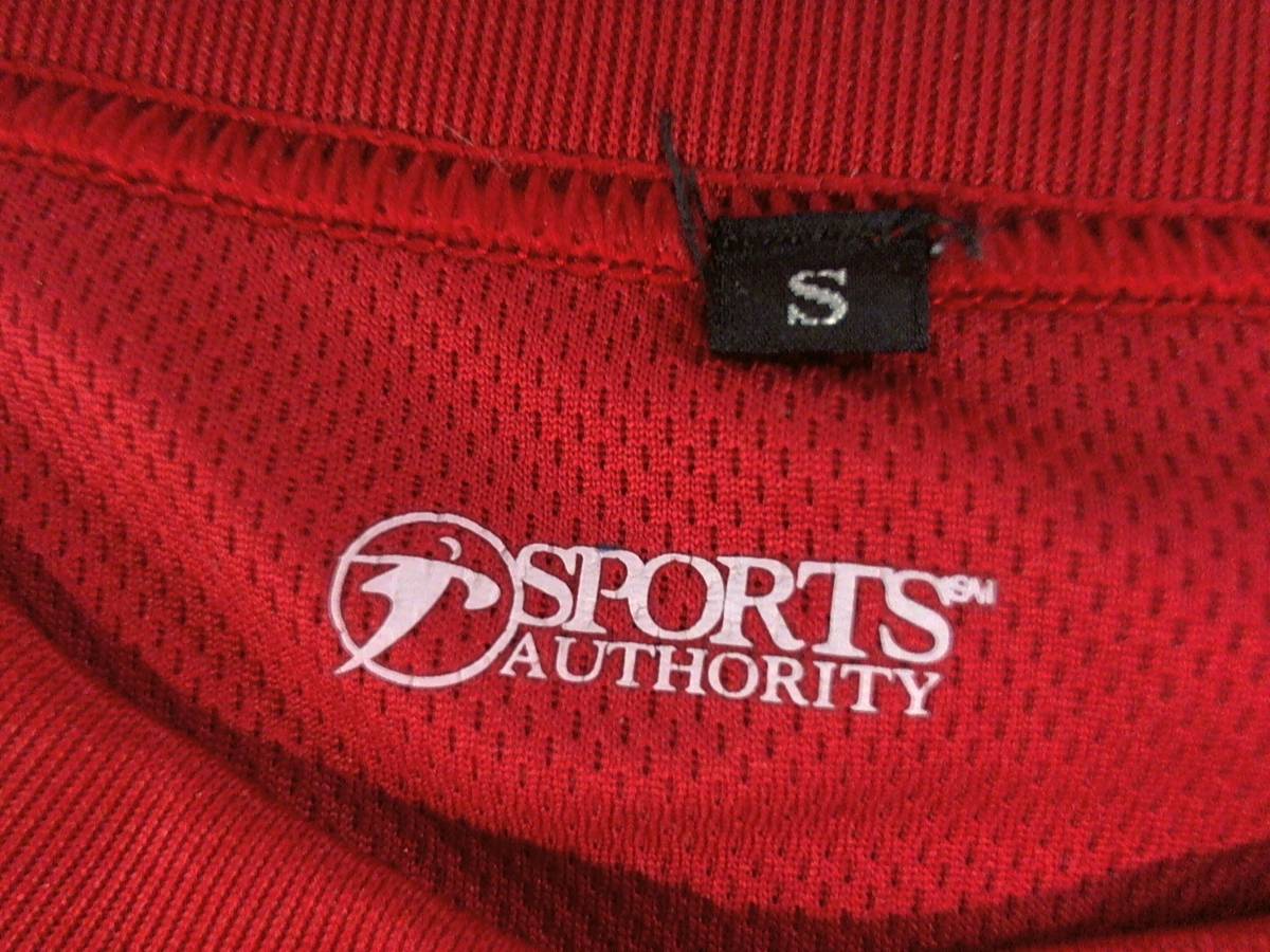 ☆美品★スポールオーソリティー【SPORTS AUTHORITY】『海蔵バレーボールクラブ』プリント半袖Tシャツ S　赤 レッド_画像7