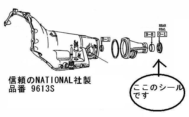 トランスミッション リアシール プロペラシャフト側 パワーグライド TH180 TH180C TH200 TH200C 200R-4 TH250C TH325-4L TH350 TH350C_画像2