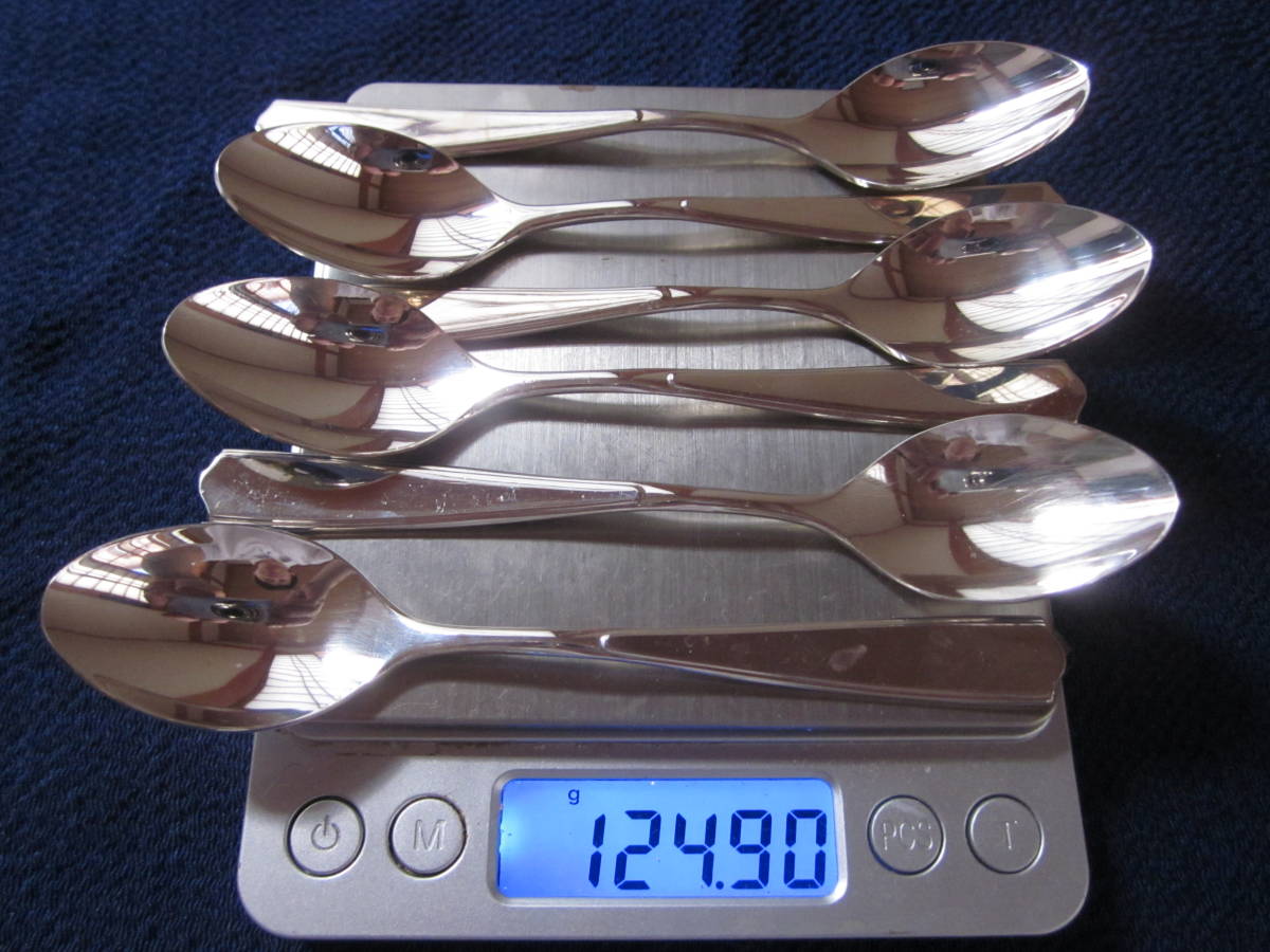 銀色美味勺約125克 原文:銀製　徳力　スプーン　約１２５ｇ