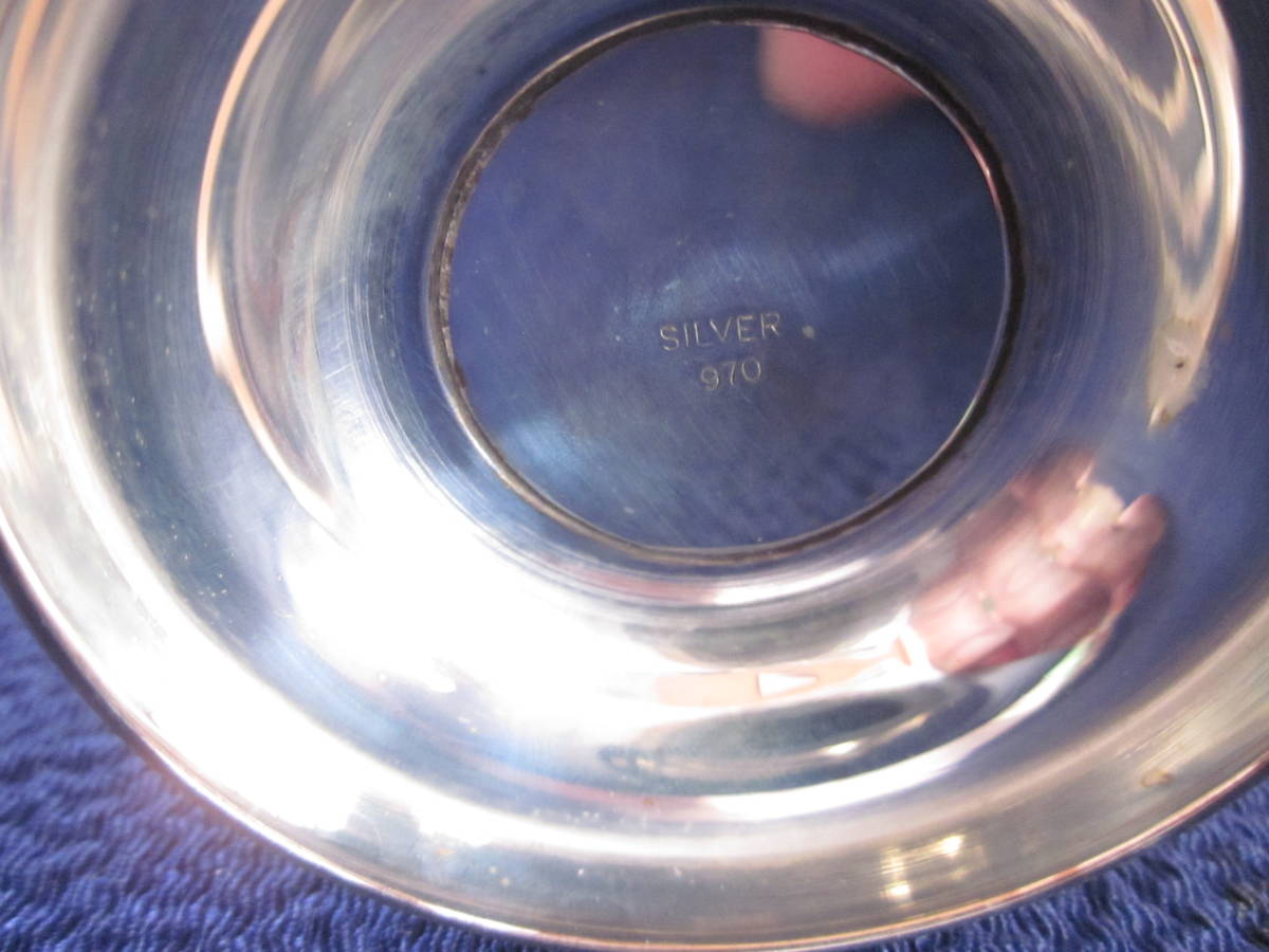 銀白蘭地杯約63克    原文:銀製　ブランデーカップ　約６３ｇ