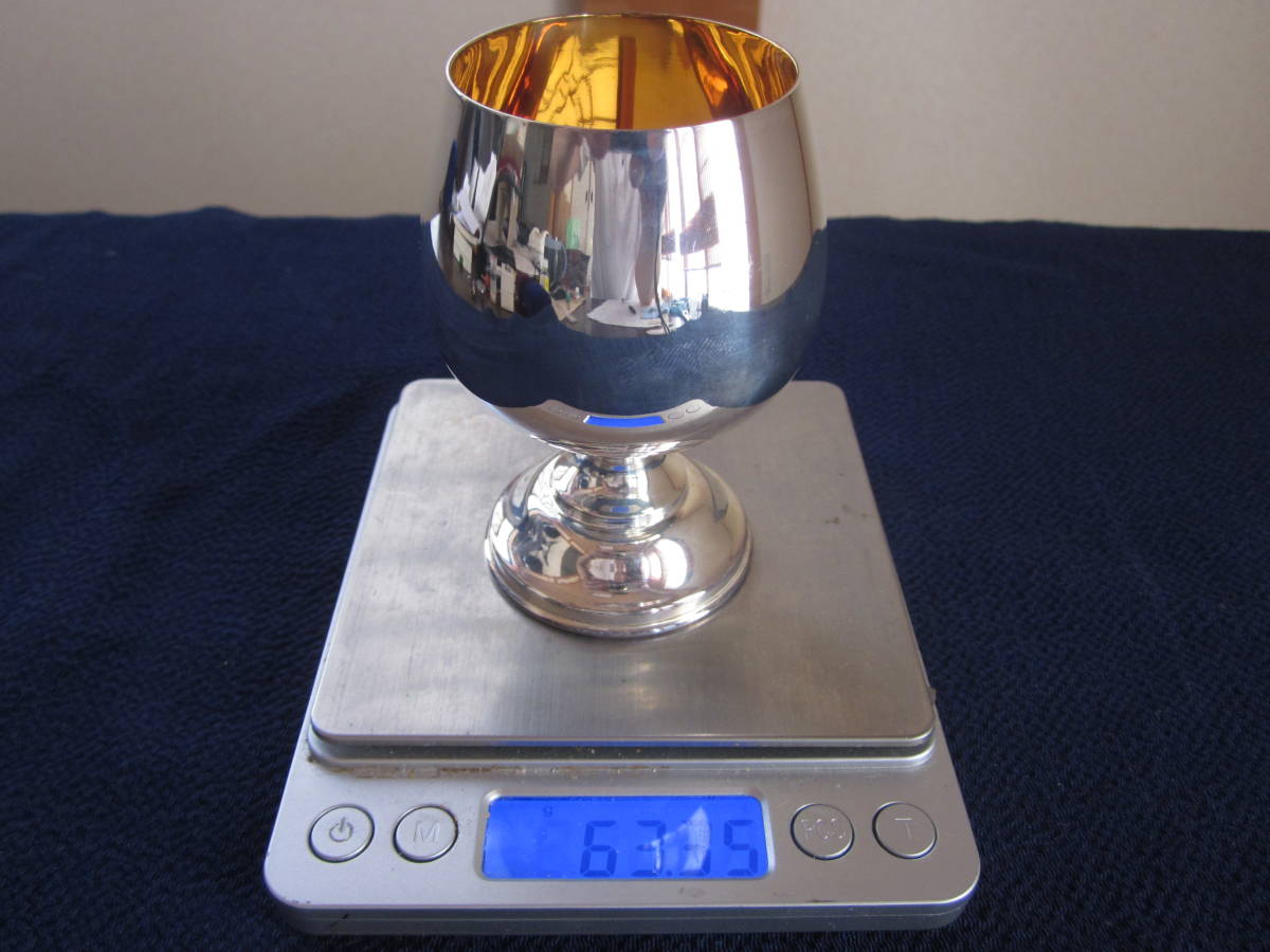 銀白蘭地杯約63克    原文:銀製　ブランデーカップ　約６３ｇ