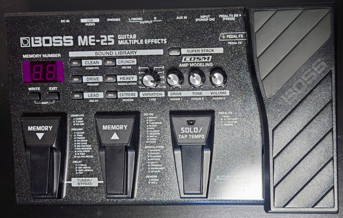 BOSS ME-25 Guitar Multiple Effects ギター用マルチ・エフェクター