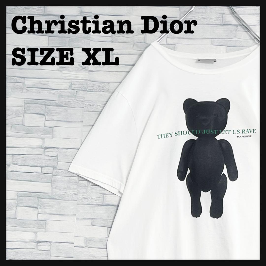 最高 クマ 熊 ベアプリント Tシャツ ベア ディオール  希少XL