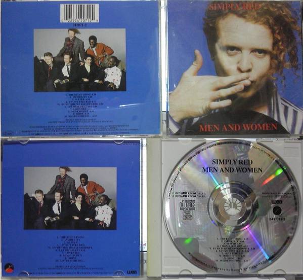 CD6枚 SIMPLY RED LIFE,MEN AND WOMEN,LOVE AND THE RUSSIAN WINTER,A NEW FLAME,HOME,BLUE_1987 GERMANY