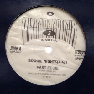 12inchレコード　FAST EDDIE / BOOGIE NIGHTS (ULTRADANCEMIX 8)_画像1