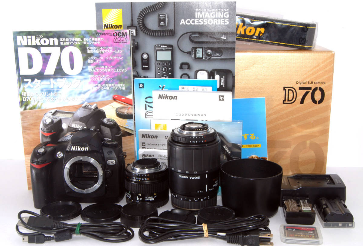 ヤフオク! - ◇初心者入門＆付属品多数◇ Nikon ニコン D70 超...